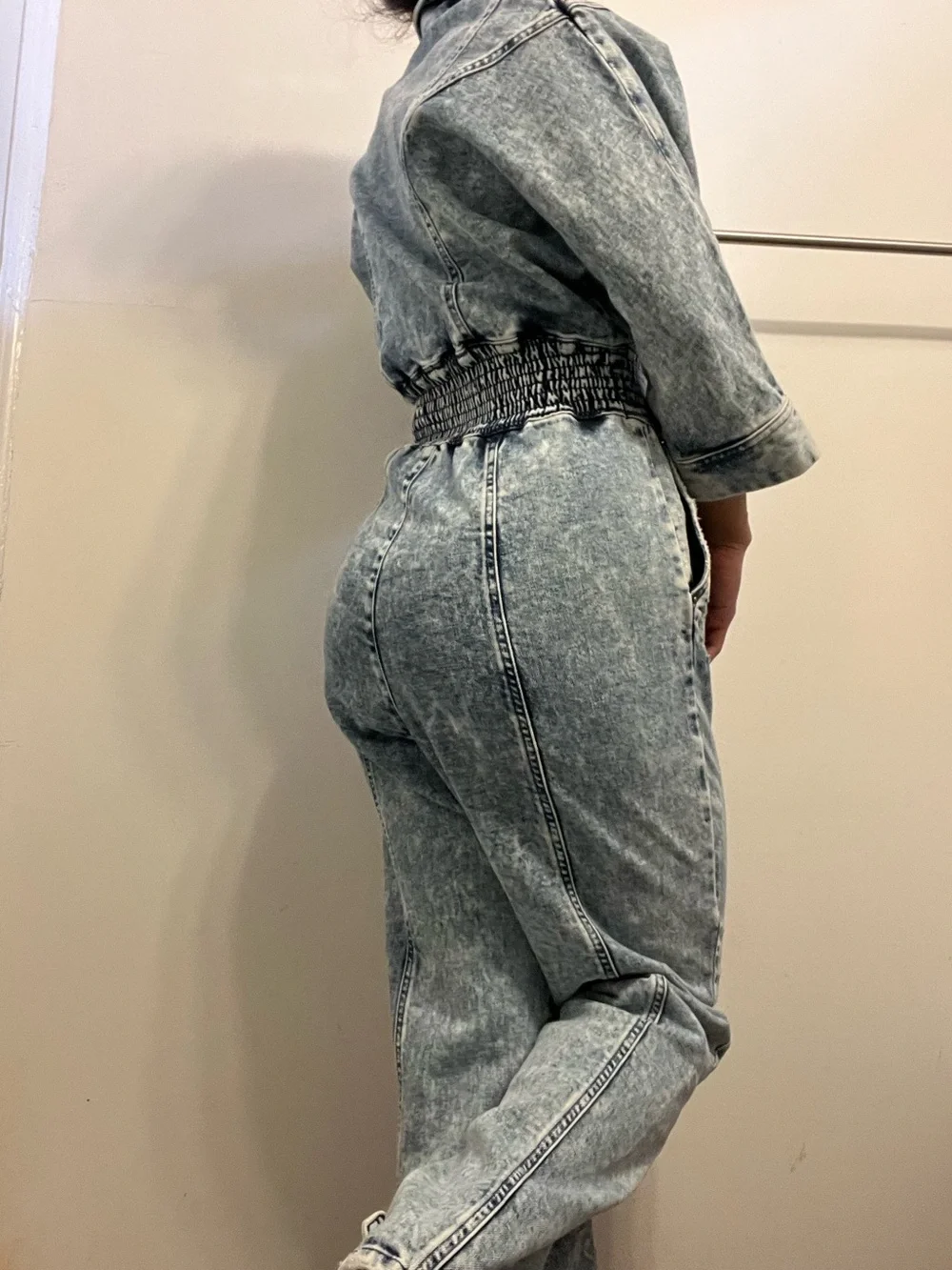 JY26 Retrofete Eti Jumpsuit in Light Blue Acid